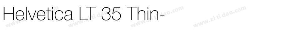 Helvetica LT 35 Thin字体转换